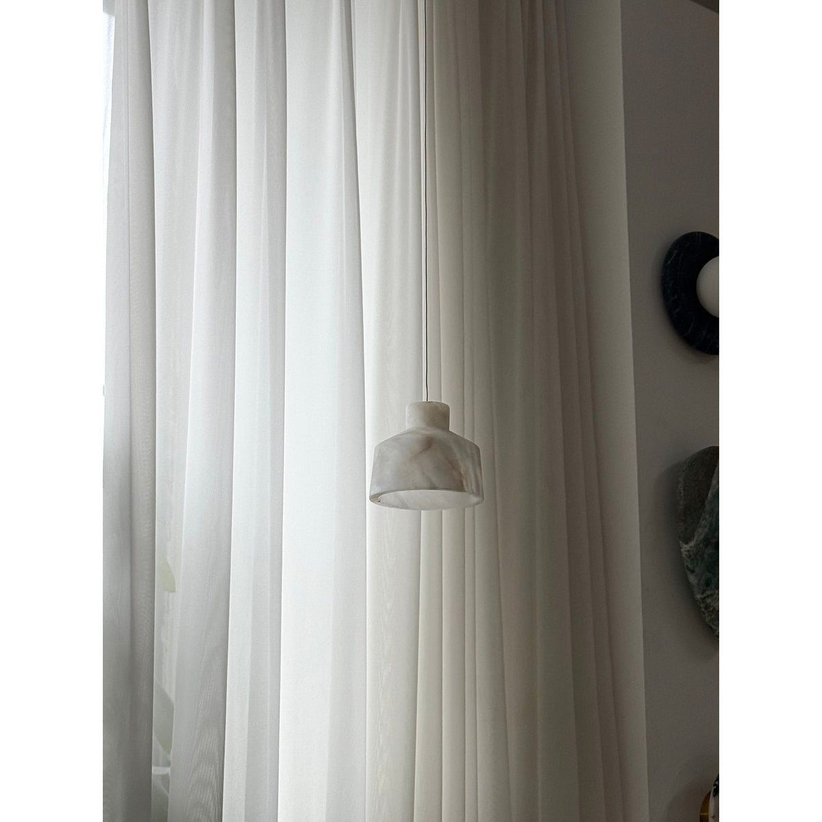 Etruscan Alabaster Pendant Lamp — view 6