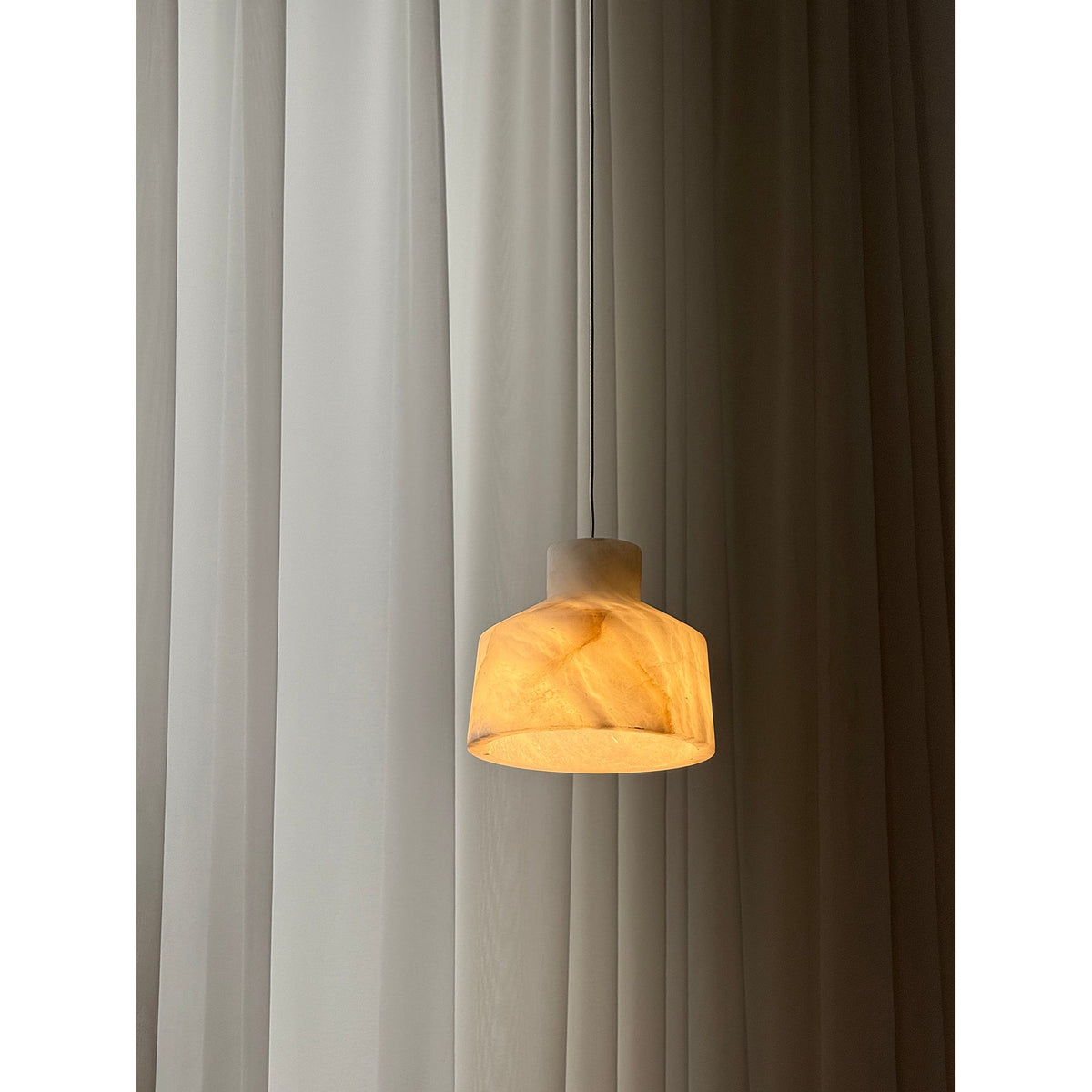 Etruscan Alabaster Pendant Lamp — view 9