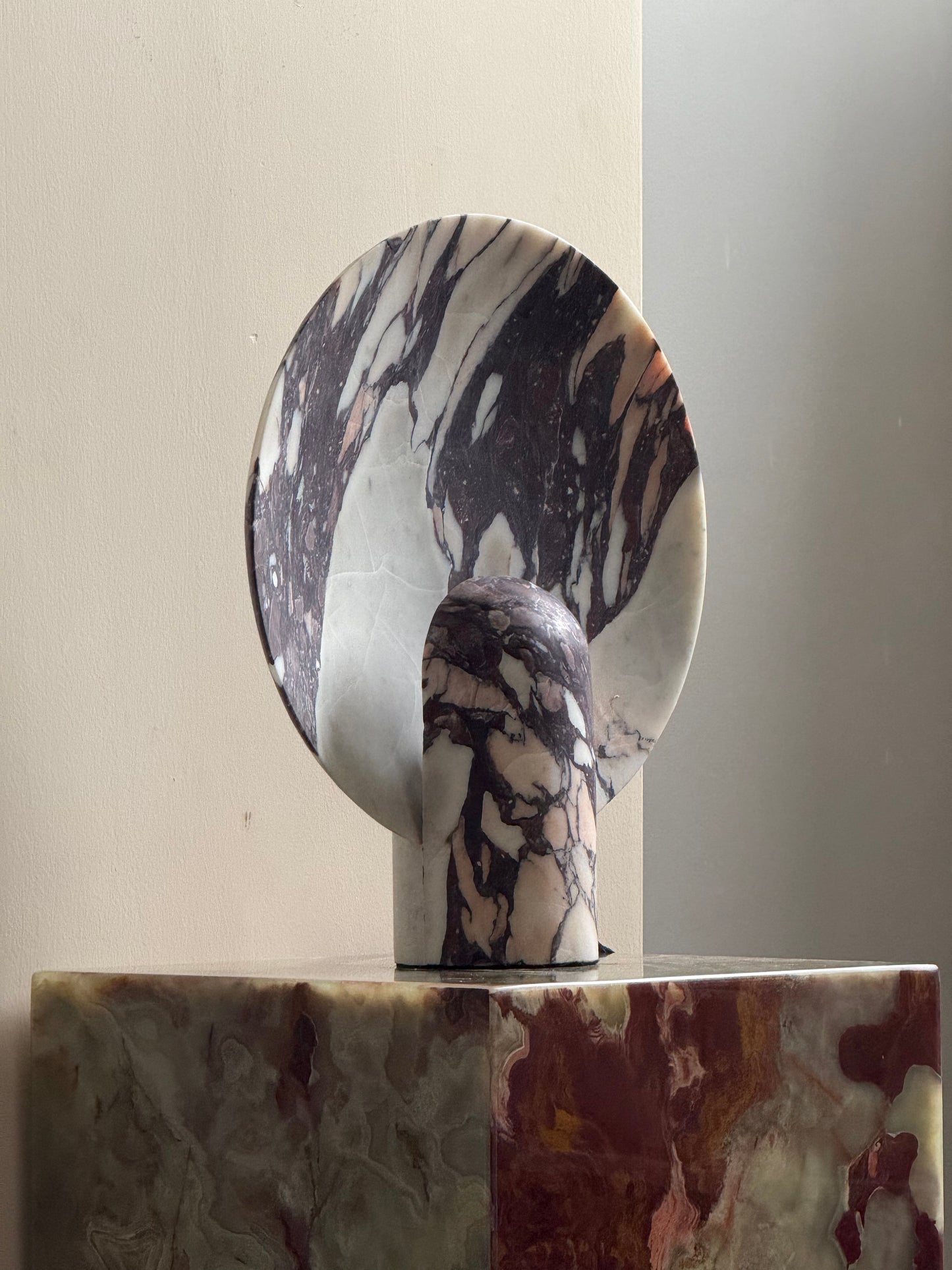 Fan Marble Table Lamp