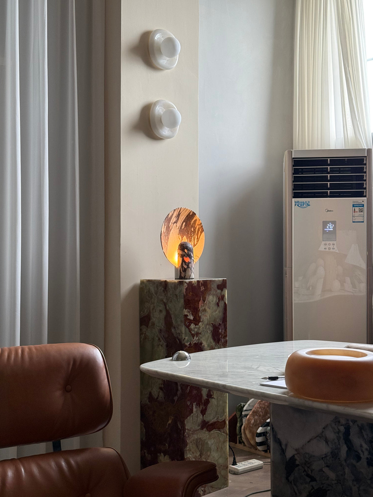 Fan Marble Table Lamp — view 8