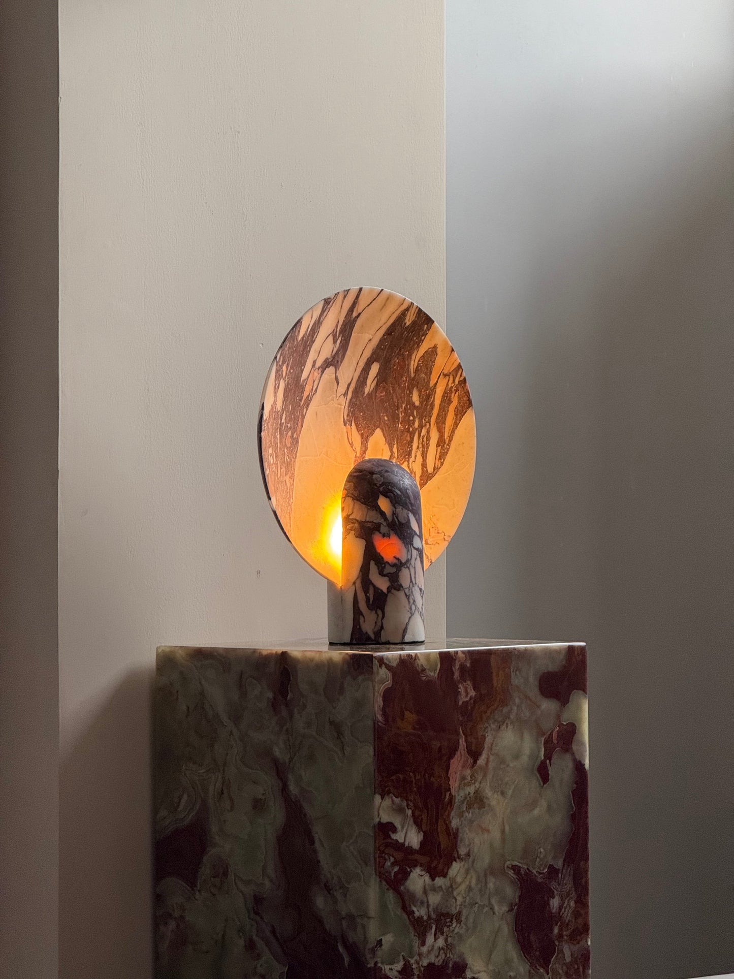 Fan Marble Table Lamp