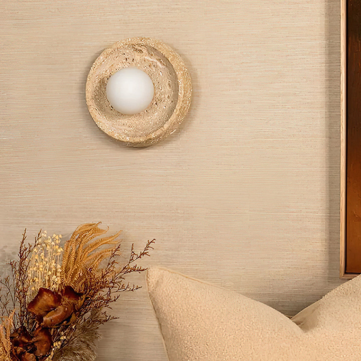 Faro Travertine Wall Lamp — view 2