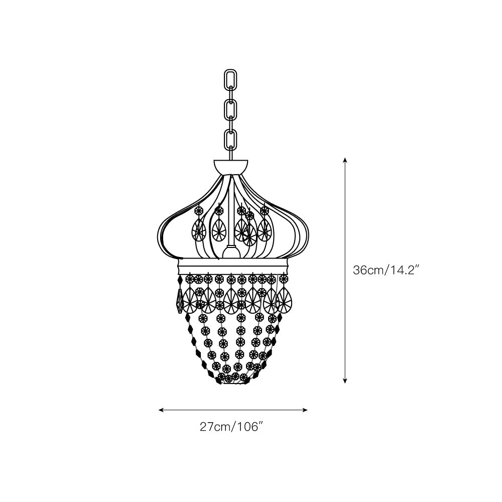 Abella Tear Drop Chandelier — view 3