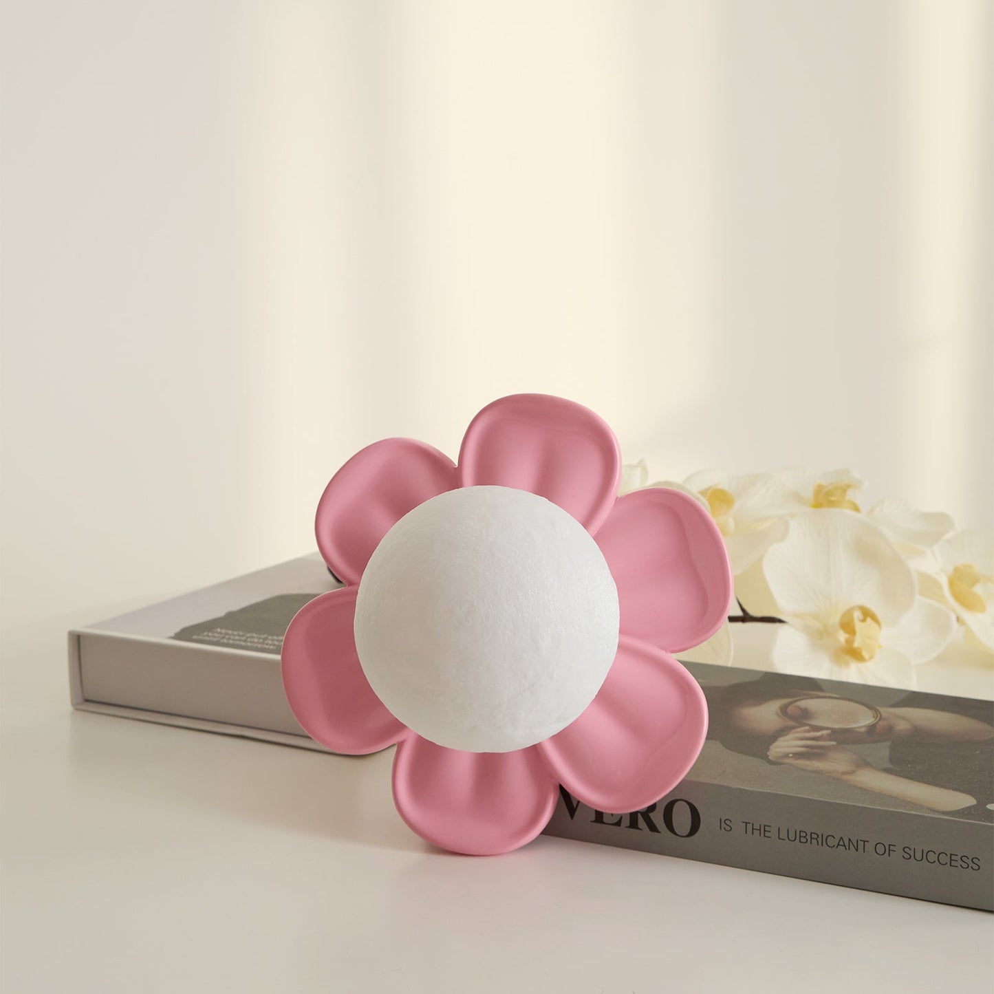 Cream Bloom Flower Ceiling Lamp