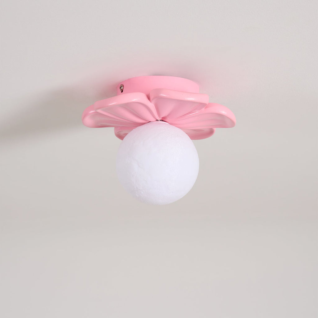 Cream Bloom Flower Ceiling Lamp — view 16