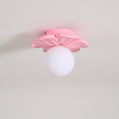 Cream Bloom Flower Ceiling Lamp