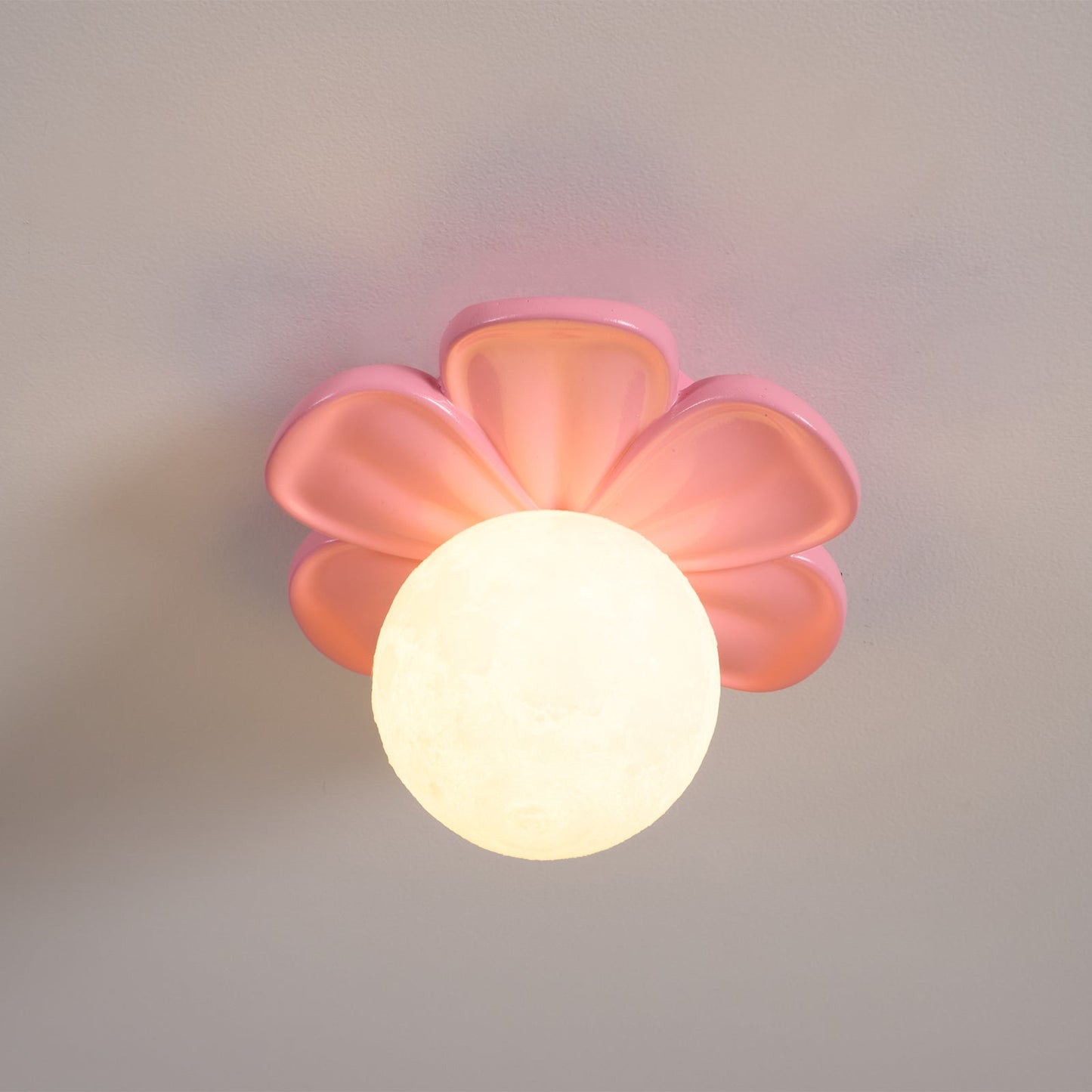 Cream Bloom Flower Ceiling Lamp