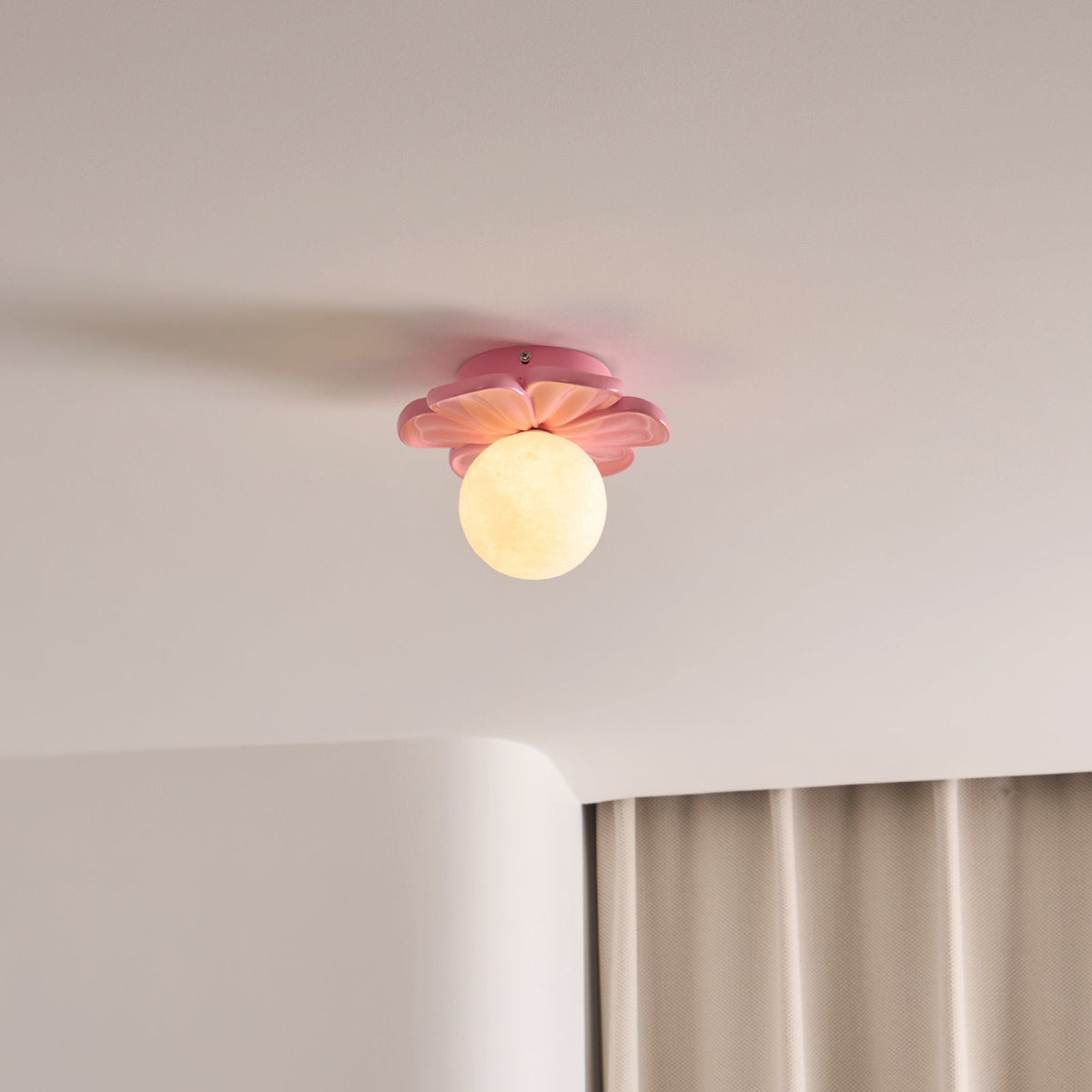 Cream Bloom Flower Ceiling Lamp — view 21