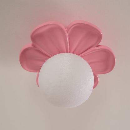 Cream Bloom Flower Ceiling Lamp