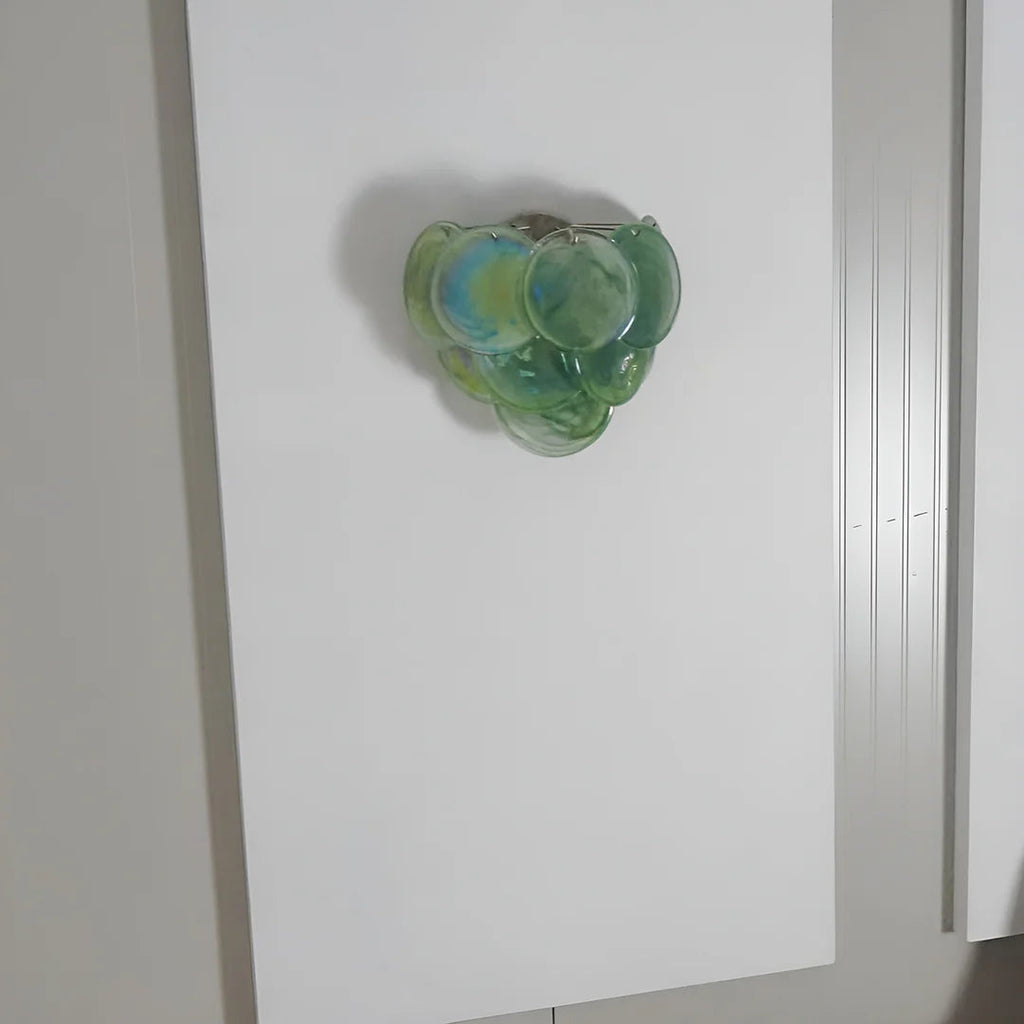 Green Murano Disc Wall Sconce — view 8