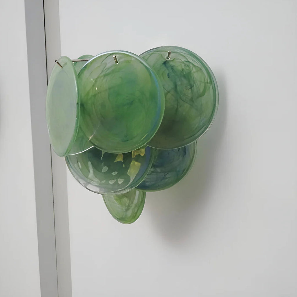 Green Murano Disc Wall Sconce — view 14