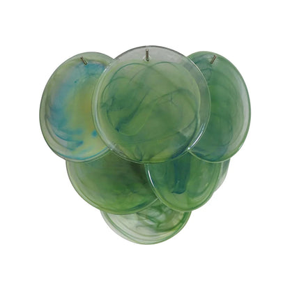 Green Murano Disc Wall Sconce