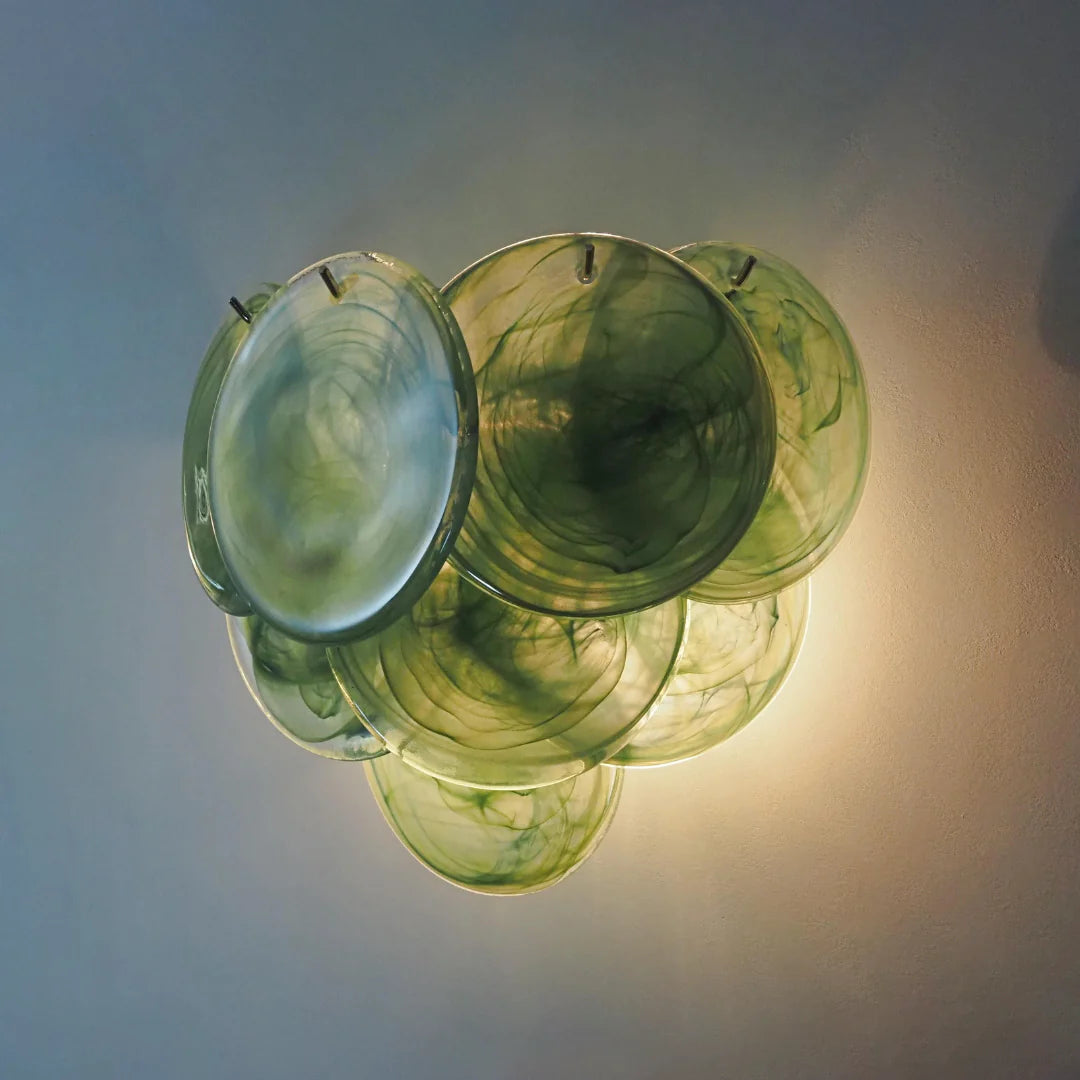 Green Murano Disc Wall Sconce — view 19
