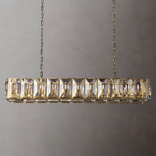 Harlow Crystal Rectangular Chandelier 74"