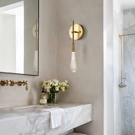 Solitaire Raindrop Wall Sconce