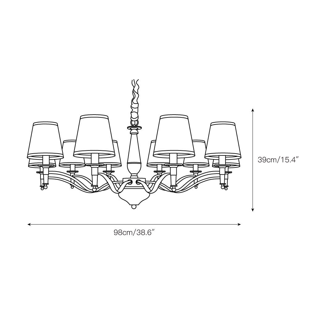 Lanora Chandelier — view 7