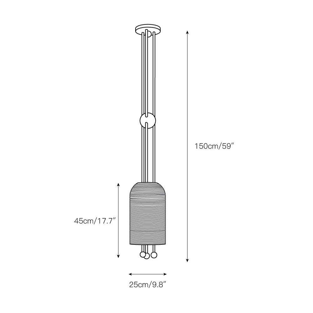 Lantern Glass Pendant Lamp — view 3