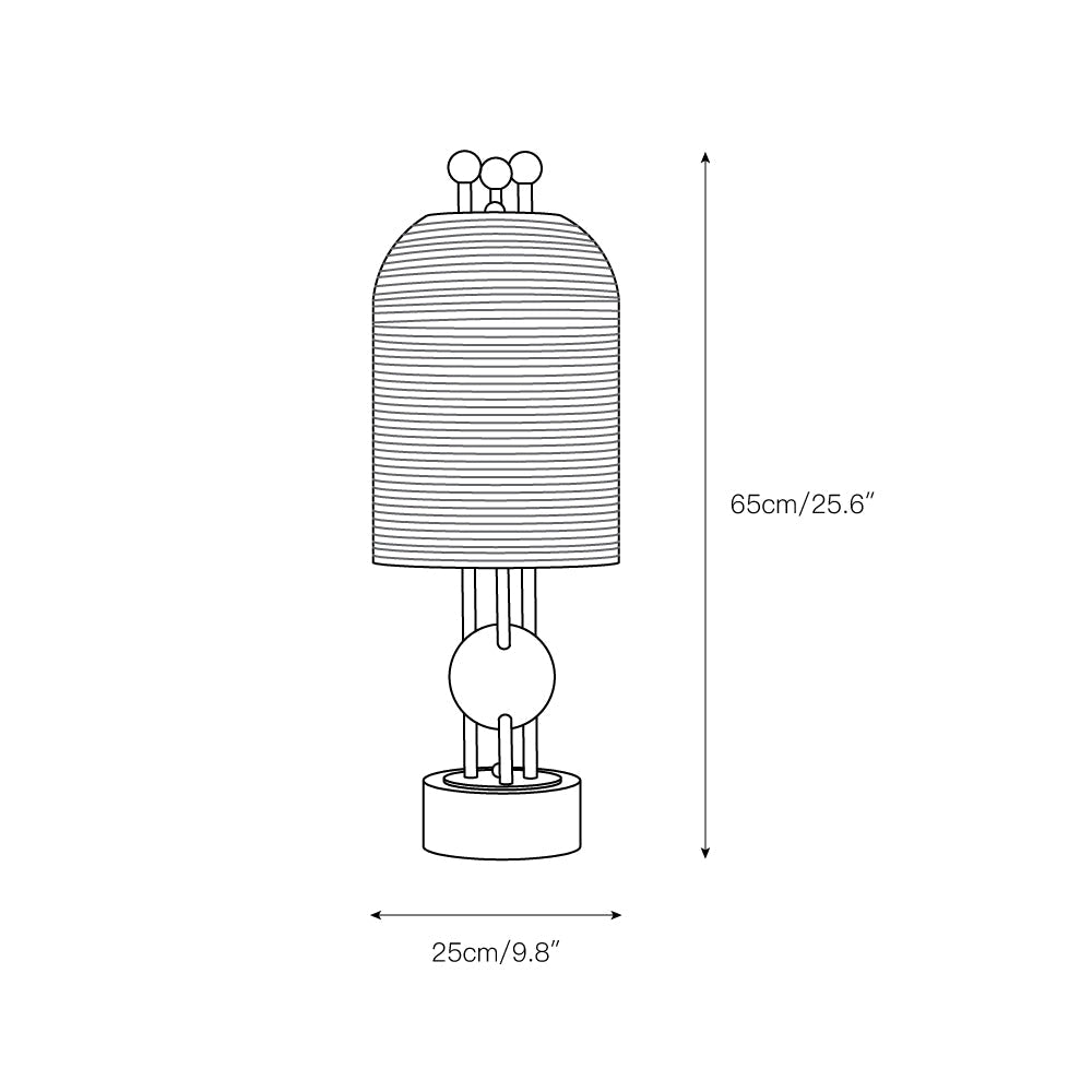 Lantern Glass Table Lamp — view 3