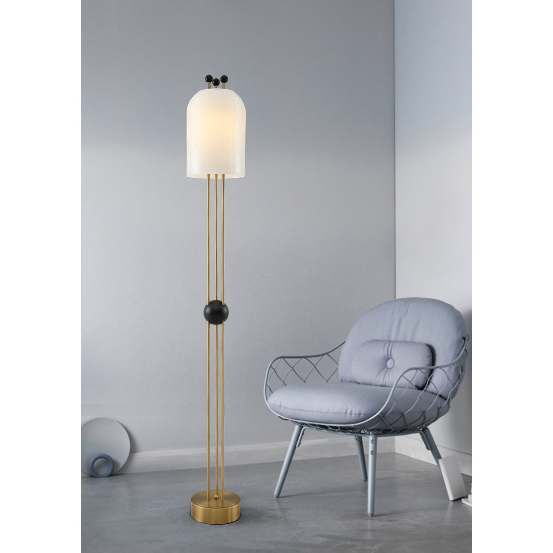 Lantern Glass Floor Lamp — view 10