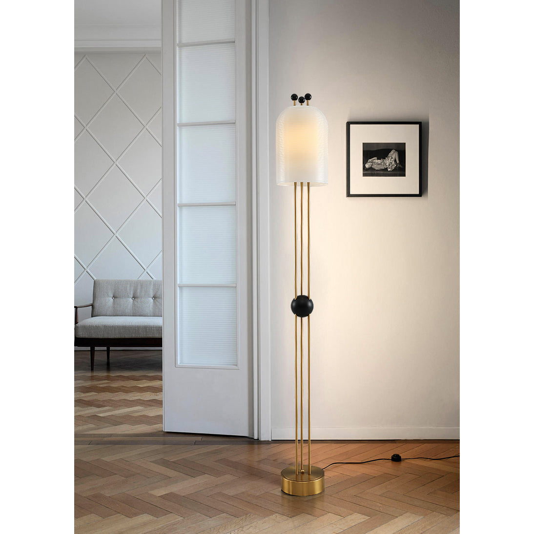 Lantern Glass Floor Lamp — view 9