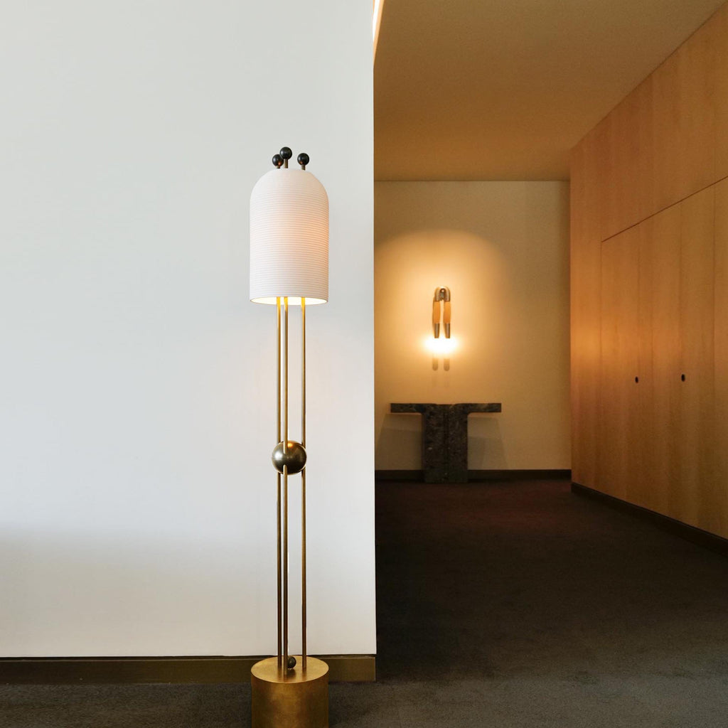 Lantern Glass Floor Lamp — view 2