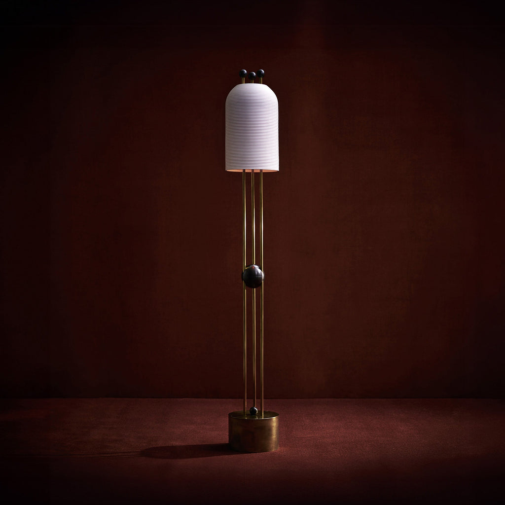 Lantern Glass Floor Lamp — view 5