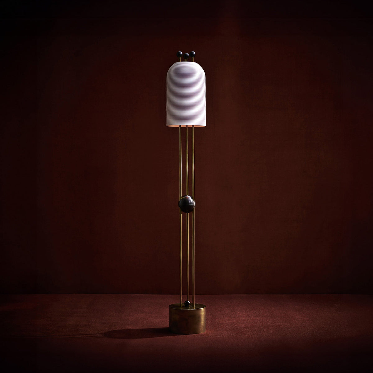 Lantern Glass Floor Lamp — view 5