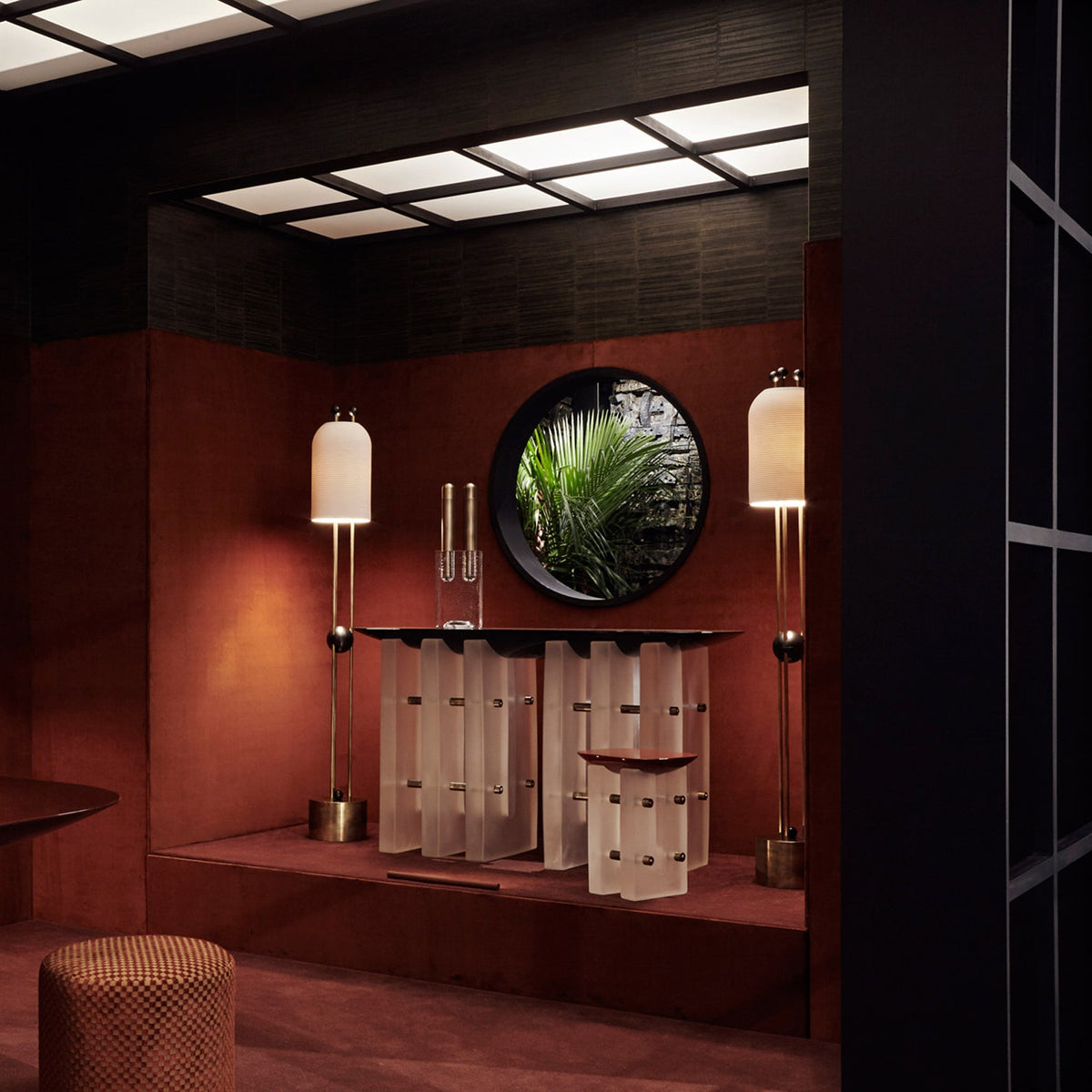 Lantern Glass Floor Lamp — view 6