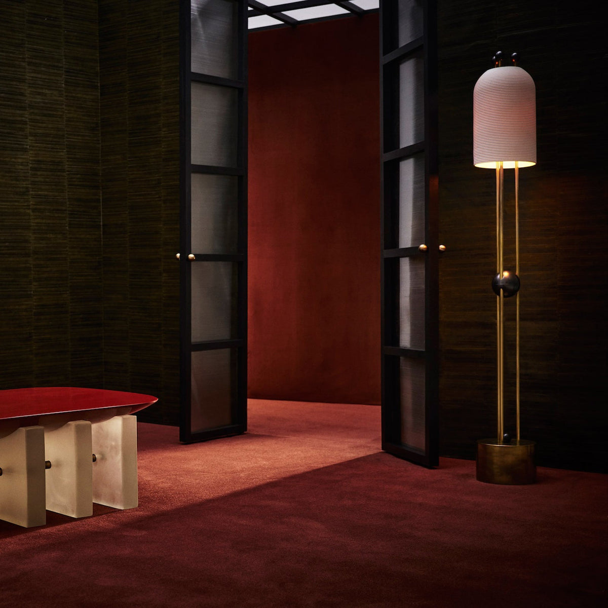 Lantern Glass Floor Lamp — view 7