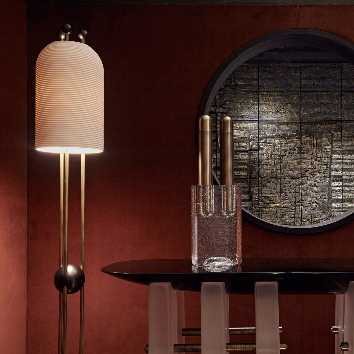 Lantern Glass Floor Lamp — view 8
