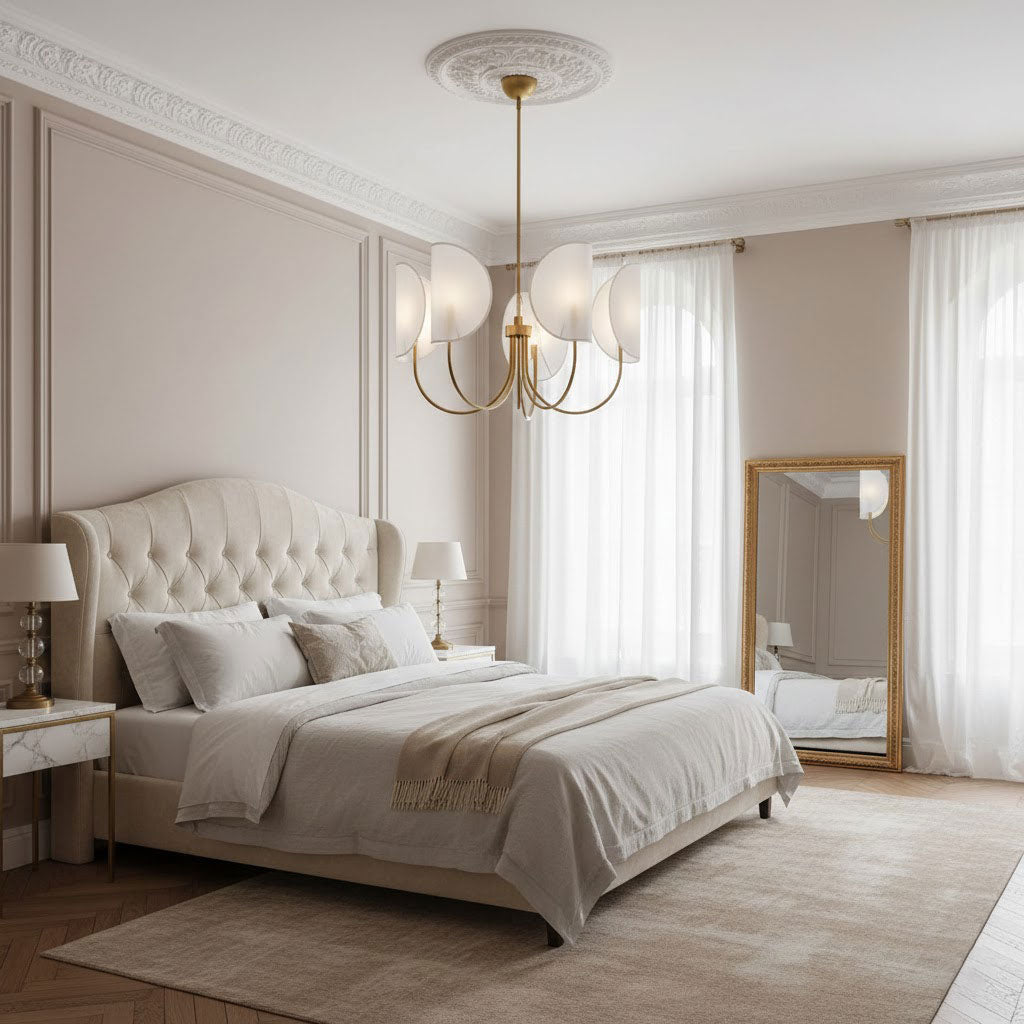 Leaf Brass Chandelier — view 9