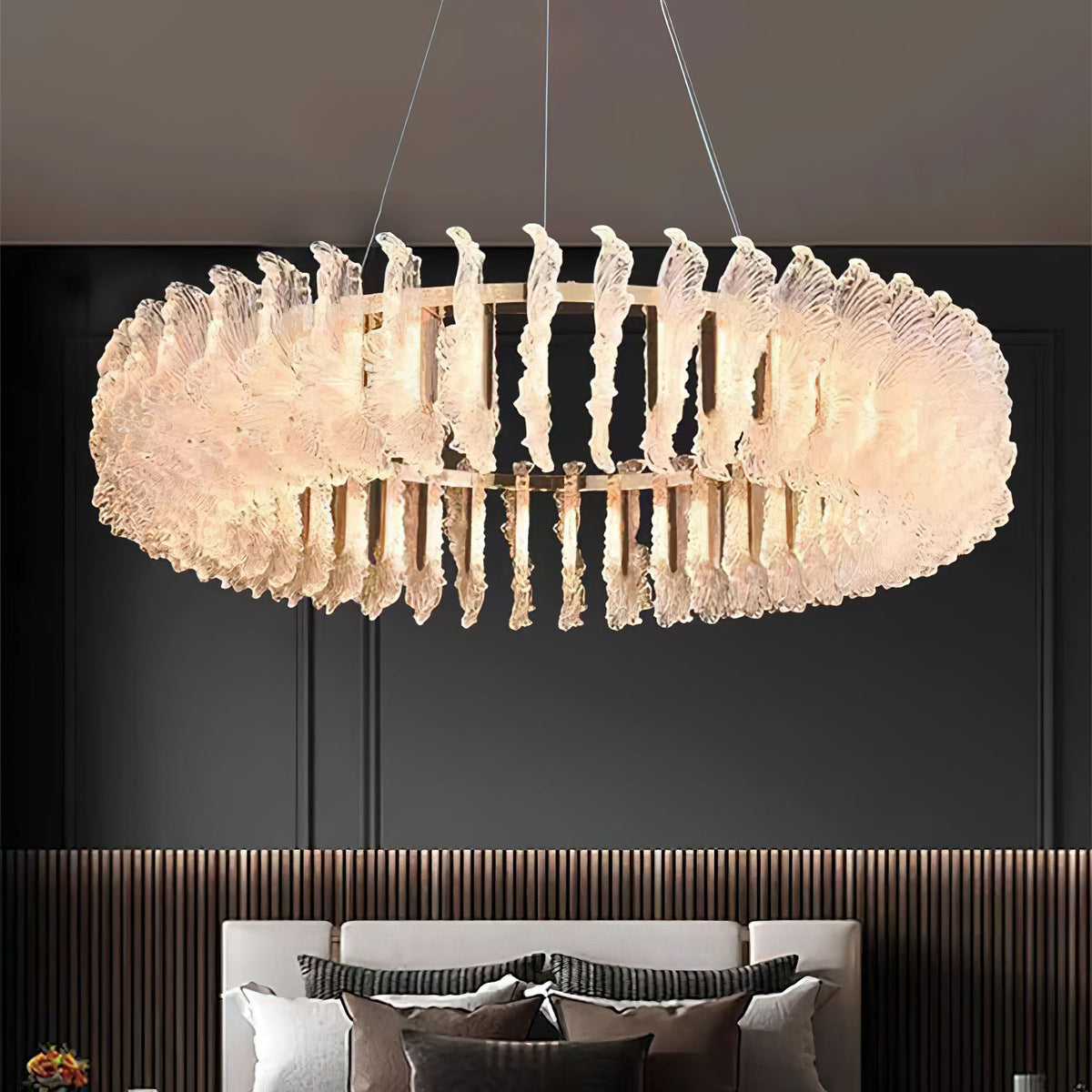 Leaf Glass Chandelier — view 11