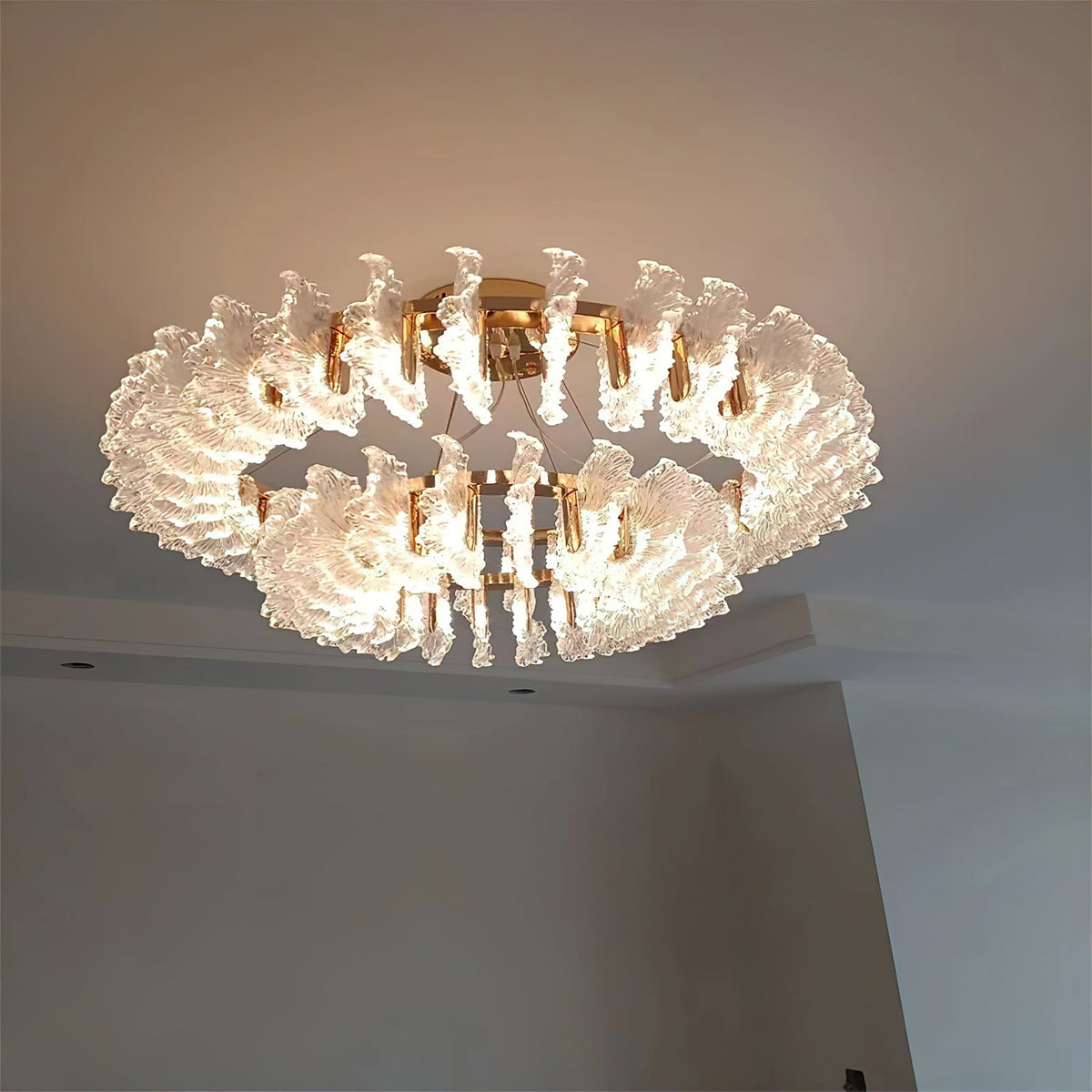 Leaf Glass Chandelier — view 13