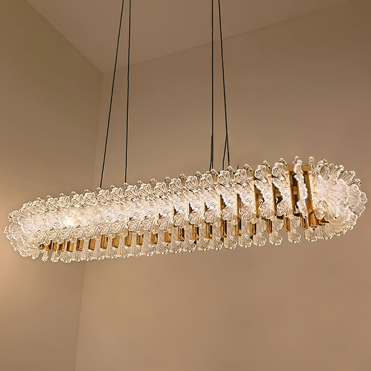 Leaf Glass Chandelier — view 14