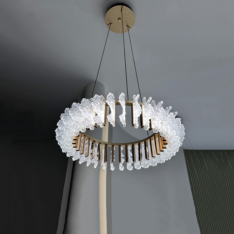 Leaf Glass Chandelier — view 15