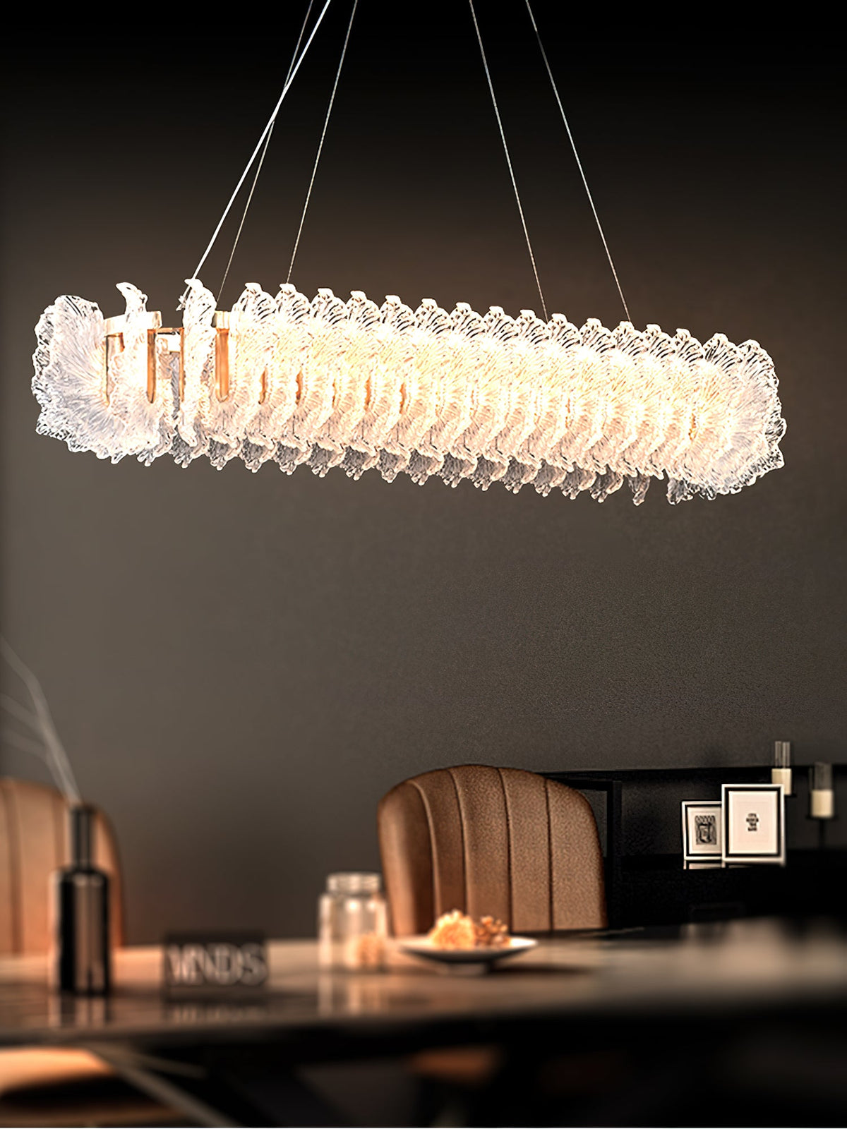 Leaf Glass Chandelier — view 18