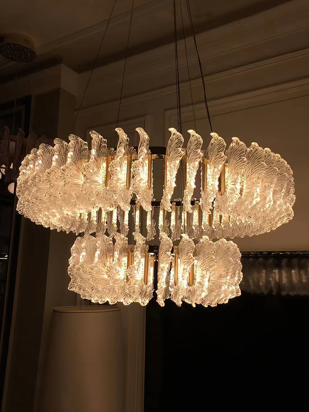 Leaf Glass Chandelier — view 20
