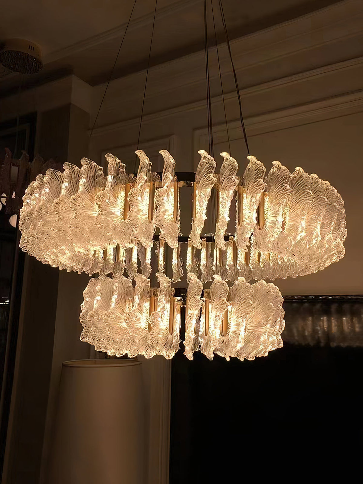 Leaf Glass Chandelier — view 20