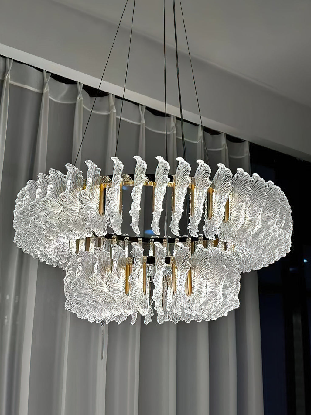 Leaf Glass Chandelier — view 22