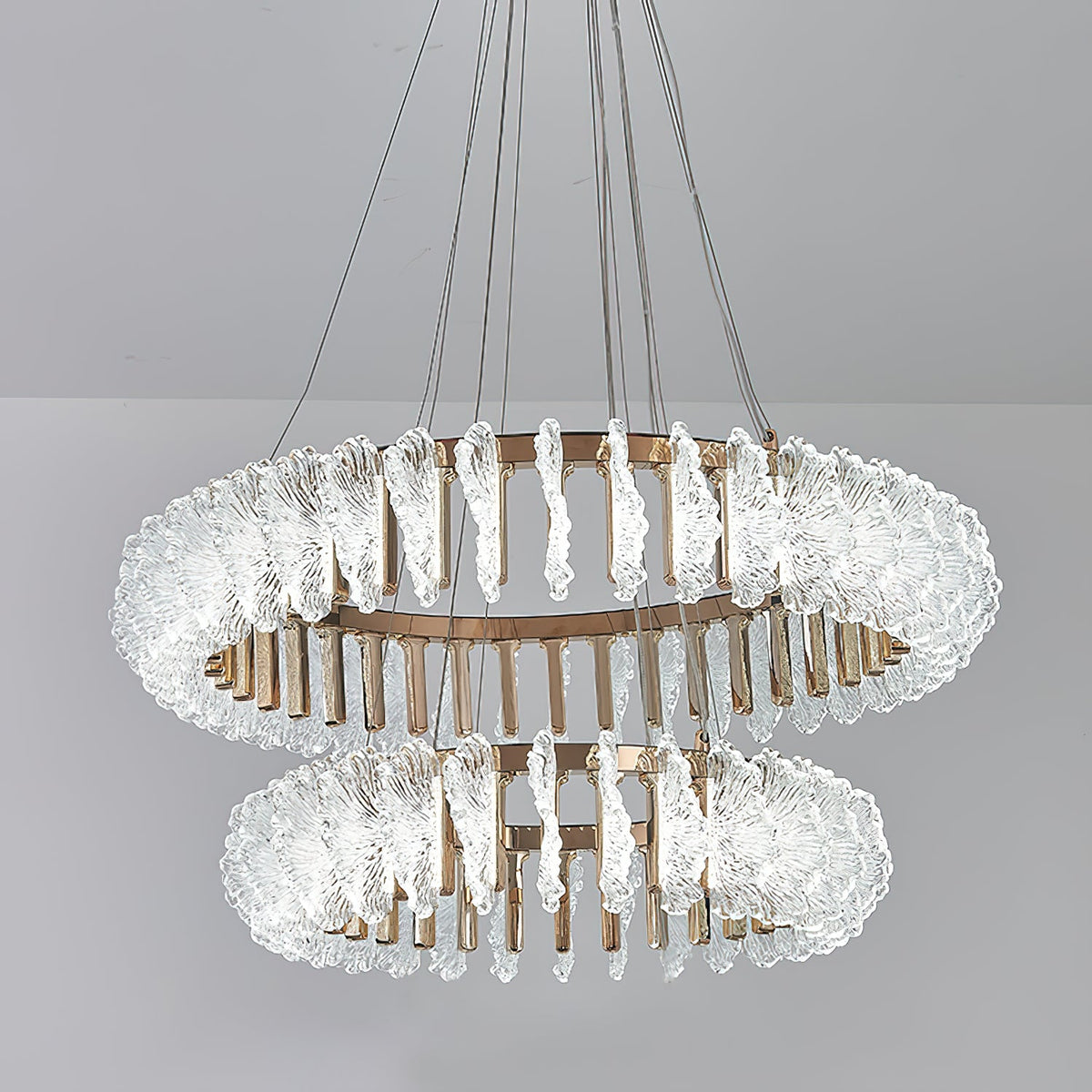 Leaf Glass Chandelier — view 30