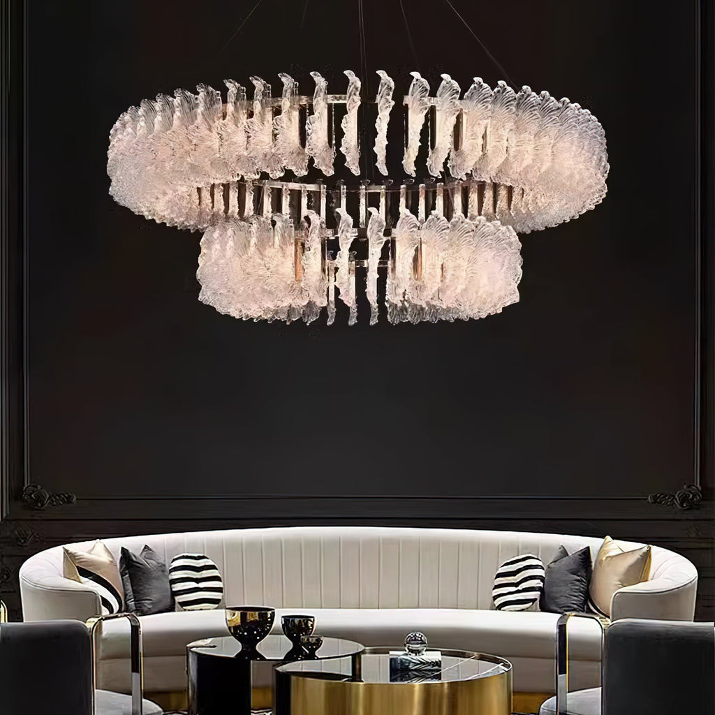 Leaf Glass Chandelier — view 9
