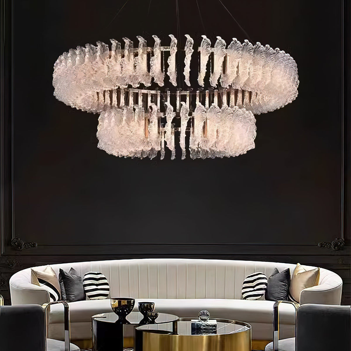 Leaf Glass Chandelier — view 9