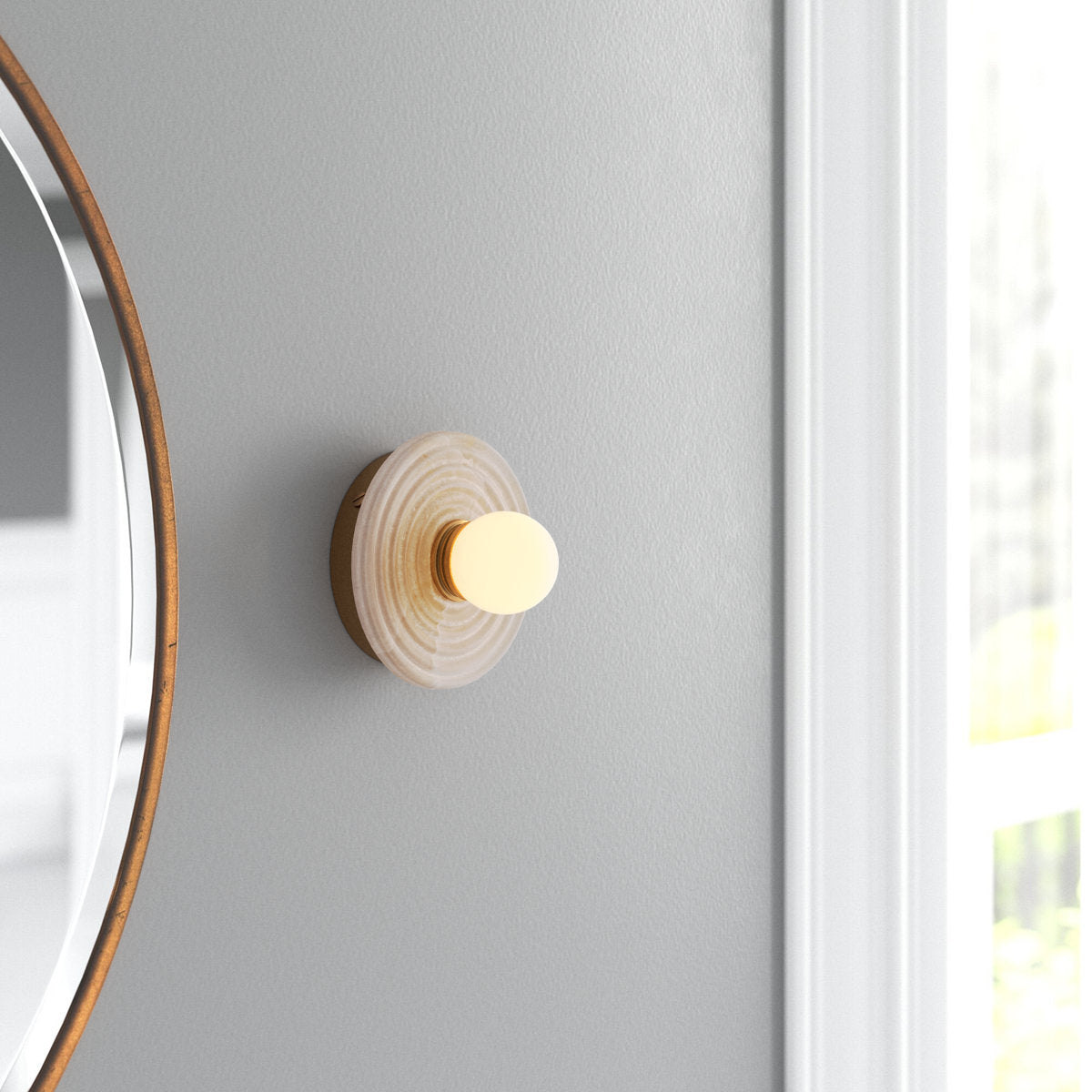 Leigha Alabaster Wall Lamp — view 2