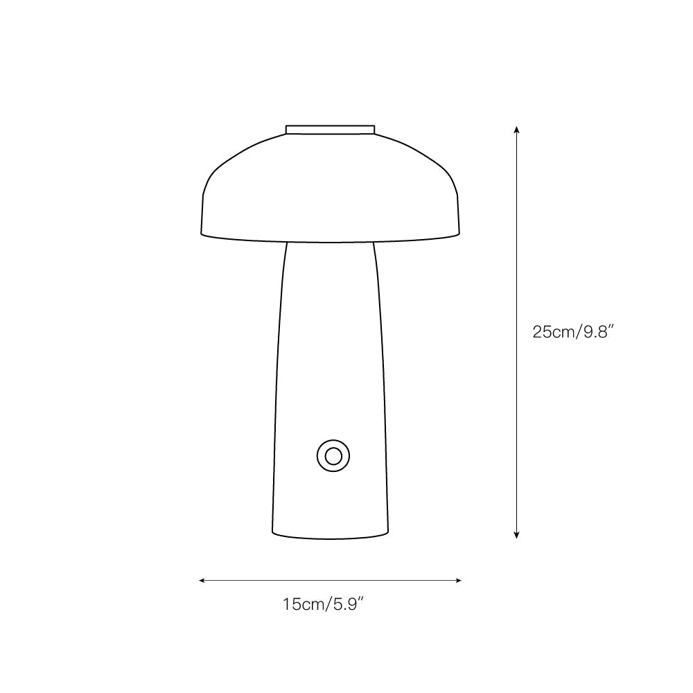 Leon Mushroom Table Lamp (built-in battery) — view 3