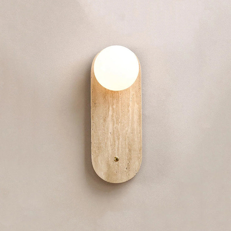 Lia Travertine Wall Lamp — view 7