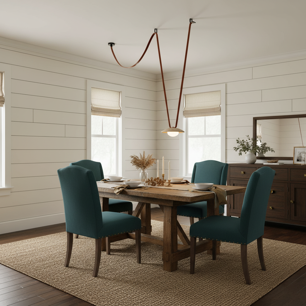 Light Rail Leather Pendant Lamp — view 7