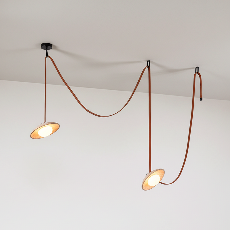 Light Rail Leather Pendant Lamp — view 19
