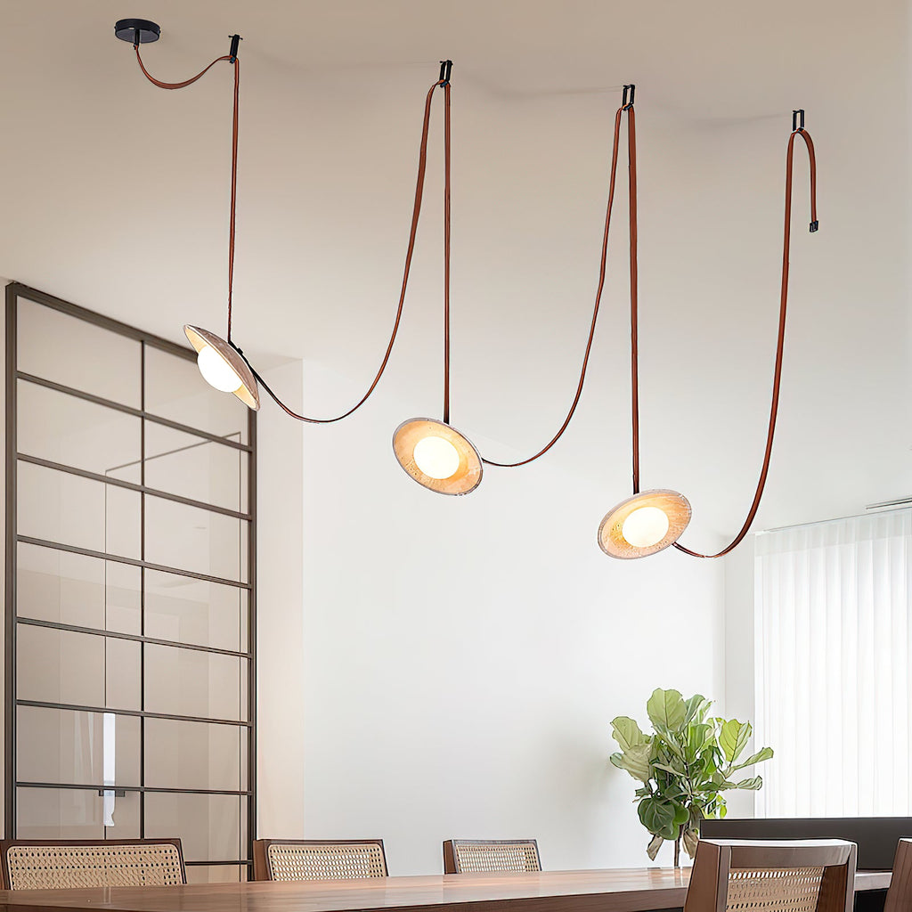 Light Rail Leather Pendant Lamp — view 2