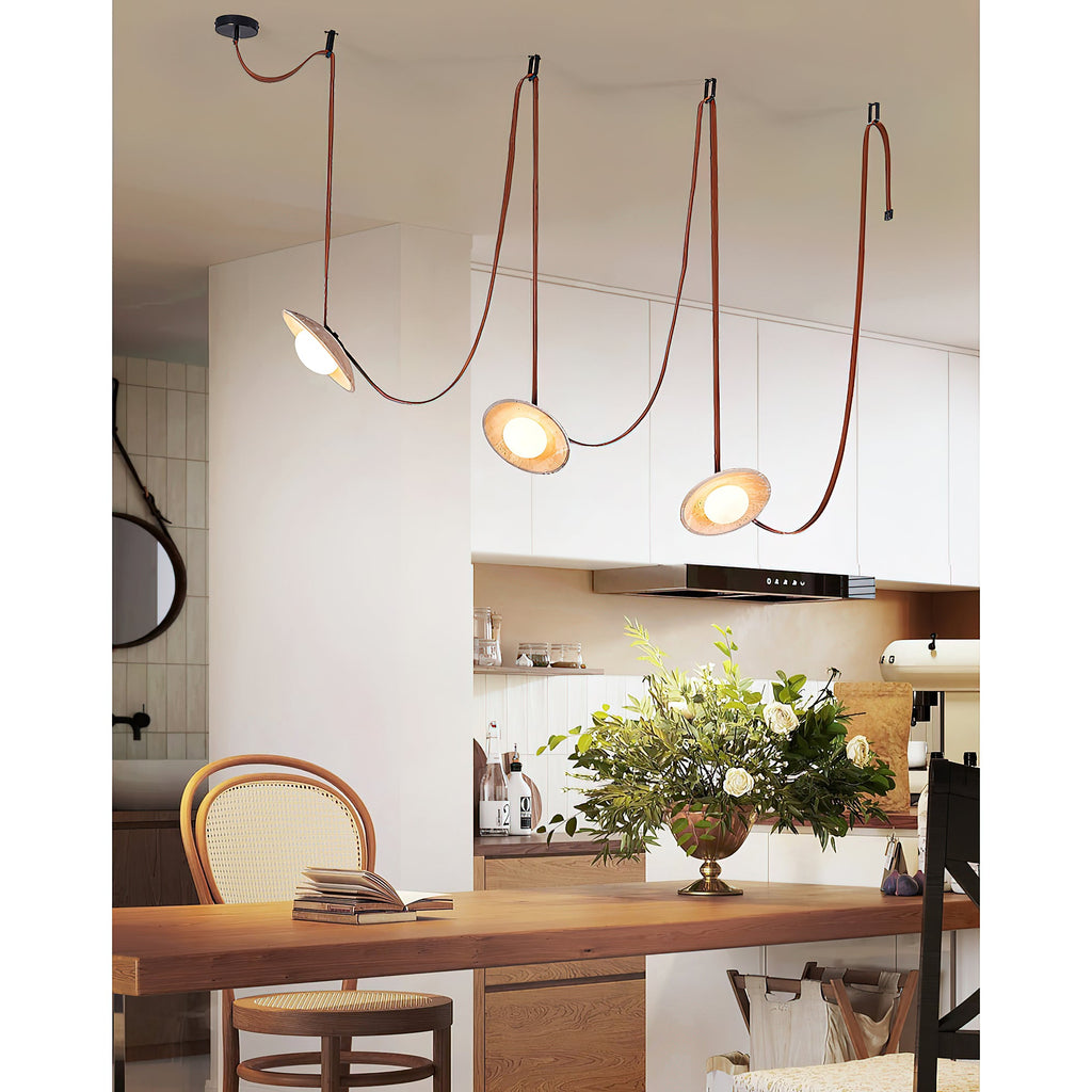 Light Rail Leather Pendant Lamp — view 9