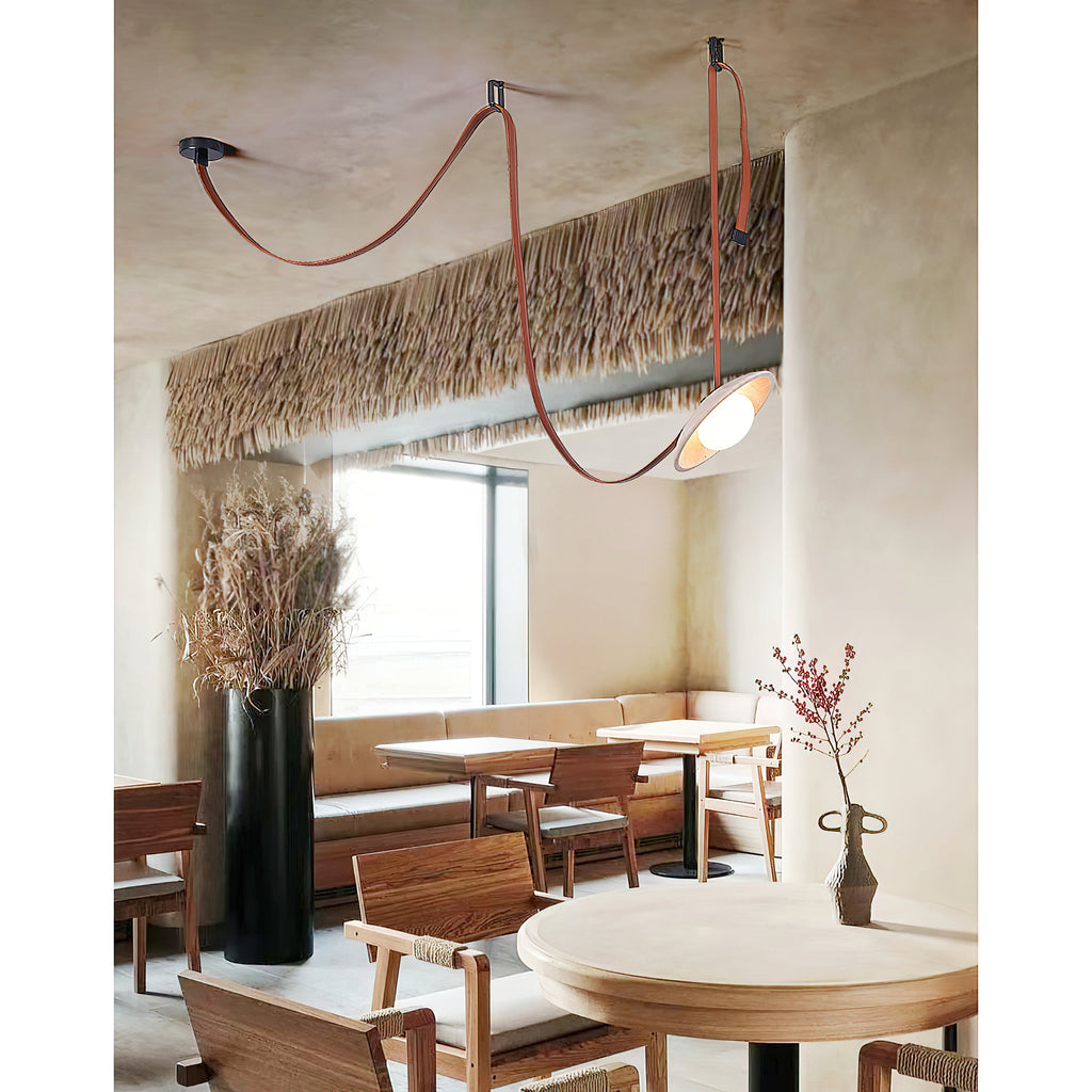 Light Rail Leather Pendant Lamp — view 13